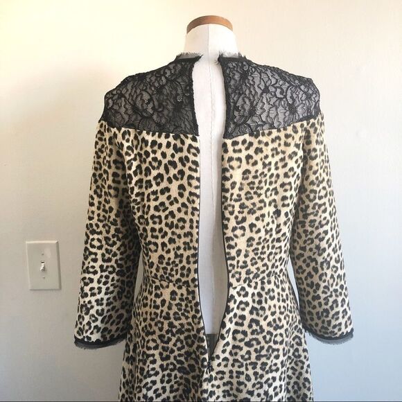 Zara Cheetah print fit & flare midi dress Preowned - Picture 6 of 7